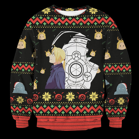 Divesart - Fullmetal Christmas Unisex Wool Sweater - Ugly Christmas Sweater